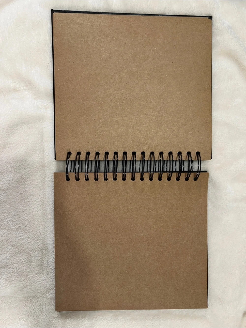 Michael Kors Black Spiral Notebook with Gold Camera Motif